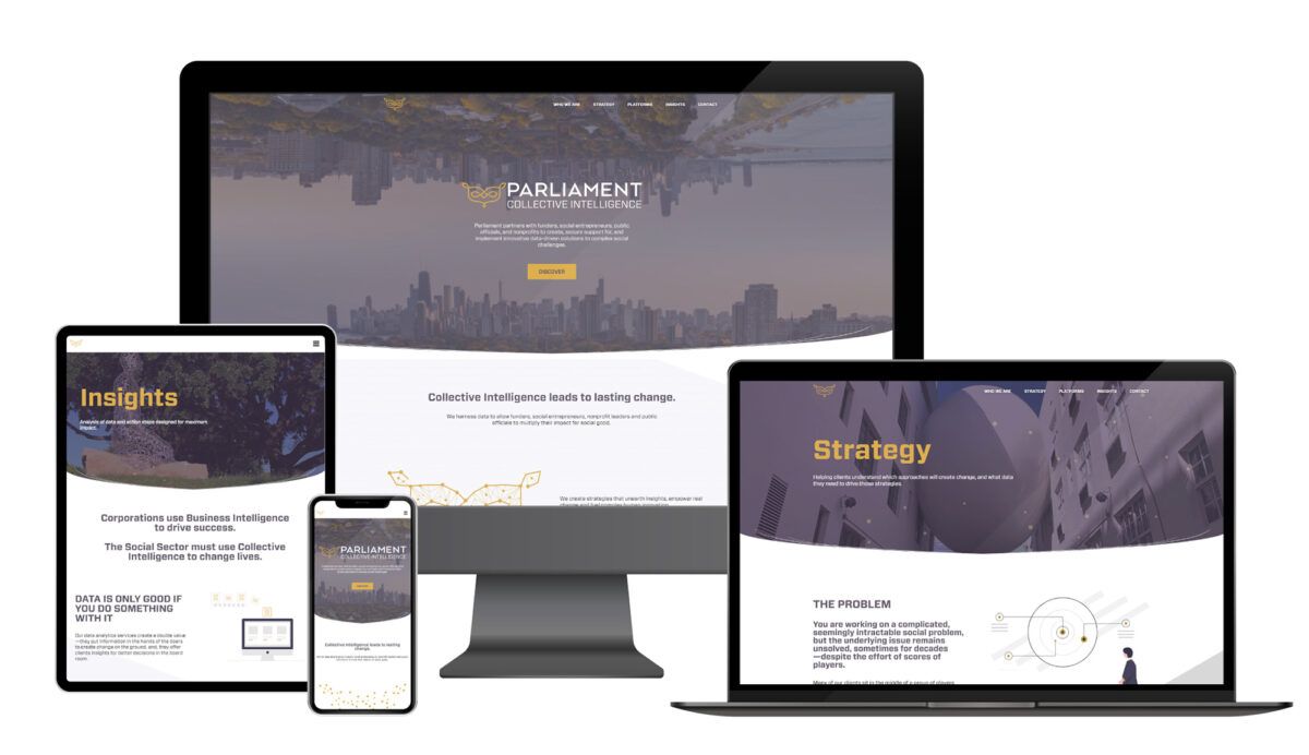 Parliament website mockups